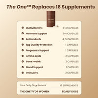 The One. Female Fertility Supplement.
